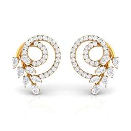 Spiraling Pear Earrings