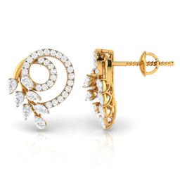 Spiraling Pear Earrings