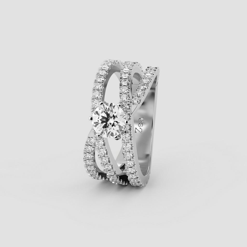 Spiraling Radiance Ring