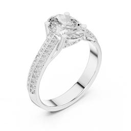Tejasvi Oval Solitaire Ring