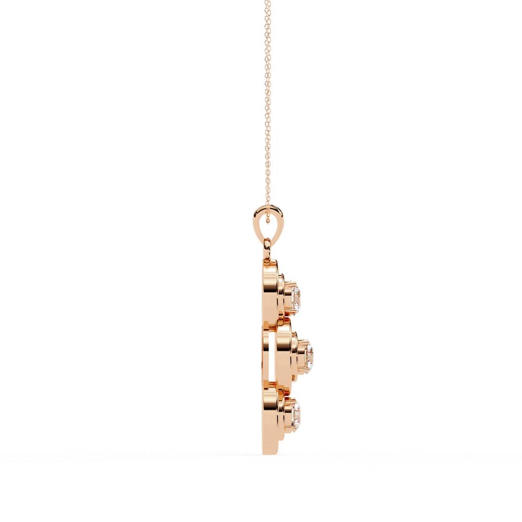 Triveni Solitaire Pendant