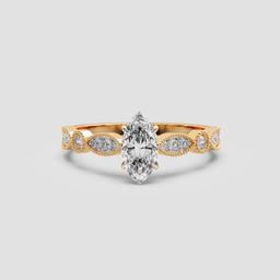 Vintage Marquise Solitaire Ring
