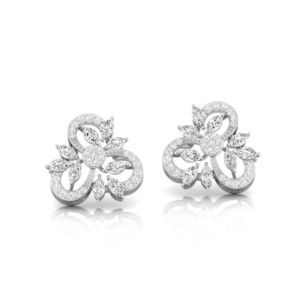 Vyom Floral Cluster Earrings