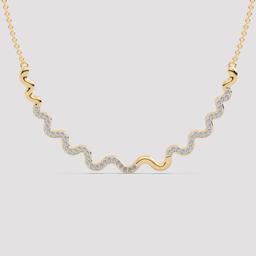 Wave Diamond Necklace