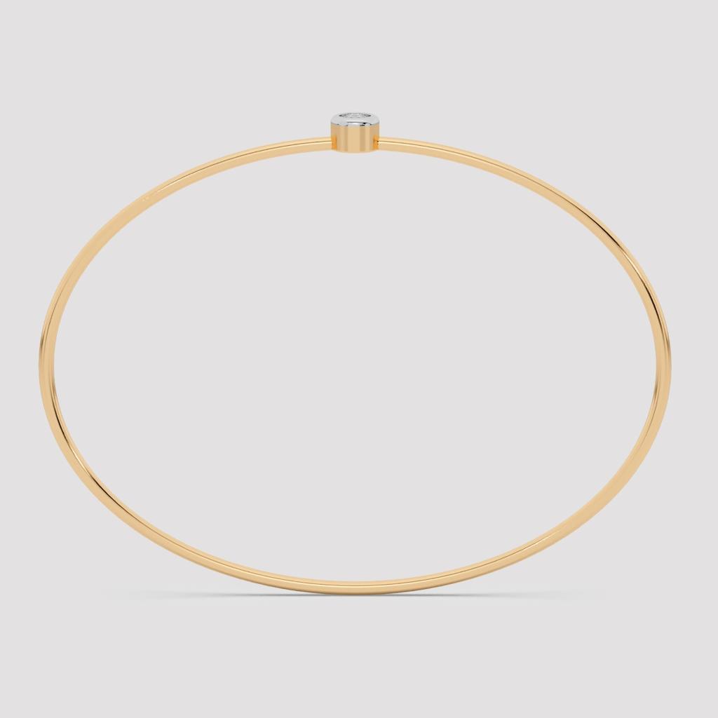 Zyra Round Diamond Bangle