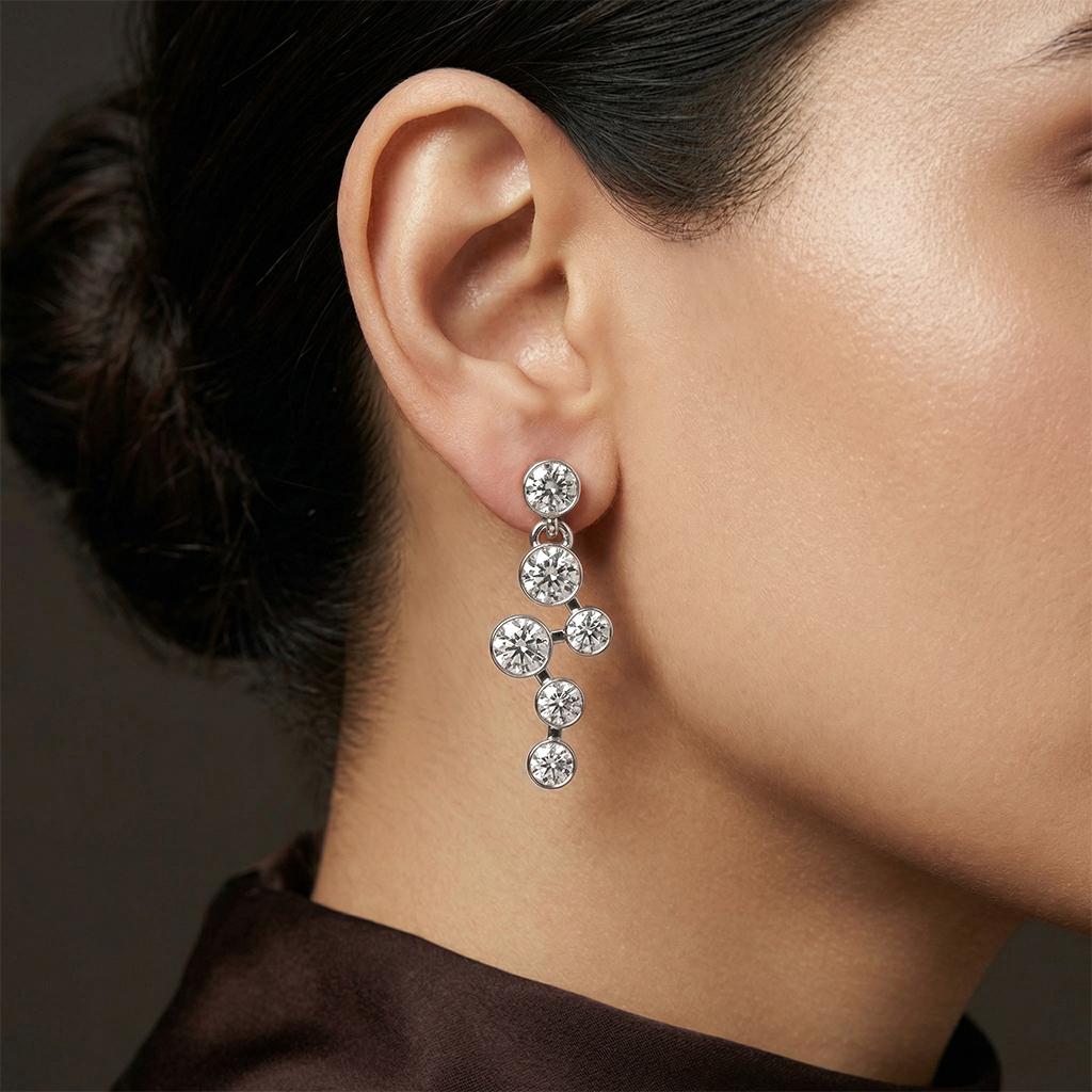 Bubble Cascade Drop Earrings