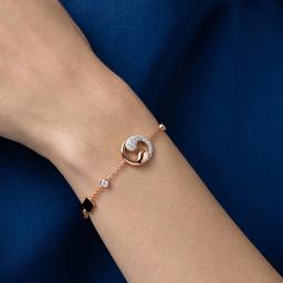 Zyra Yin-Yang Diamond Slider Bracelet